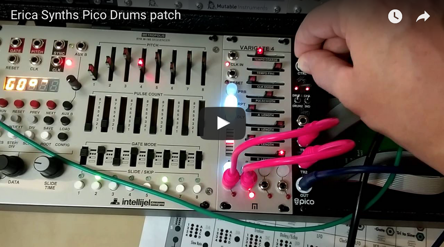 Erica Synths PICO Drums patch