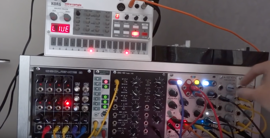 4MS PEG VS Volca Sample Clock [clock hacking and smart dub chords]